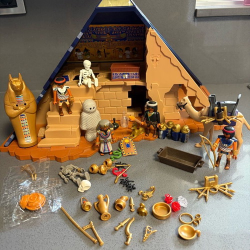 Playmobil Egypt used, pyramid with figures and accessories