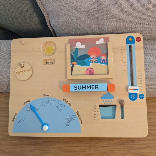 Montessori Wooden Weather Station new