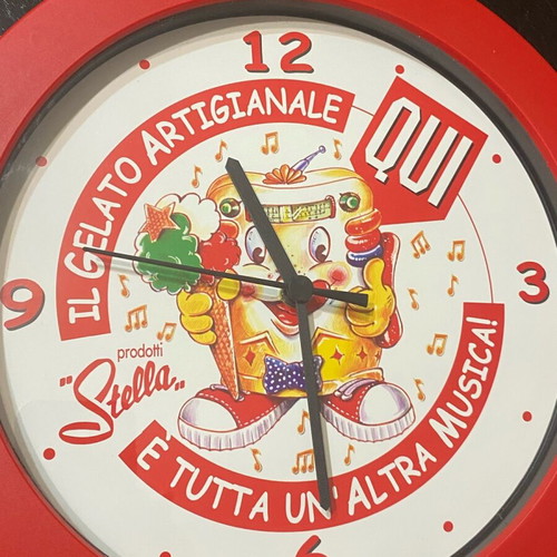 Collectible PRODOTTI STELLA wall clock 1990s like new