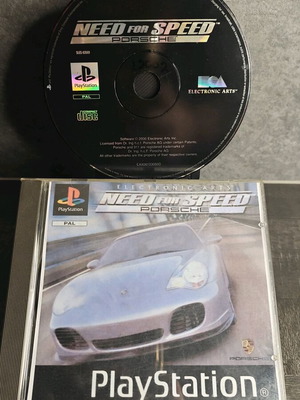 Need for Speed NFS Porsche PS1 used with spine crack