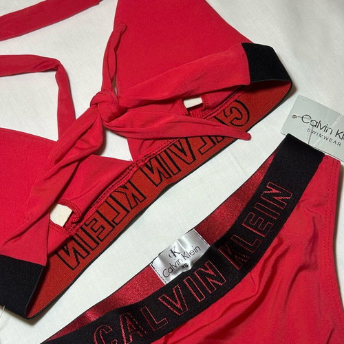 Calvin Klein women's swimsuit set new, red XS