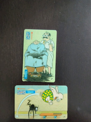 Malaysia phone cards used, set of 2