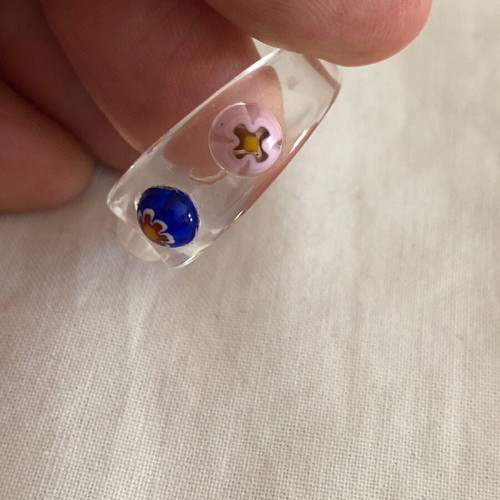 Acrylic ring transparent 80’s like new