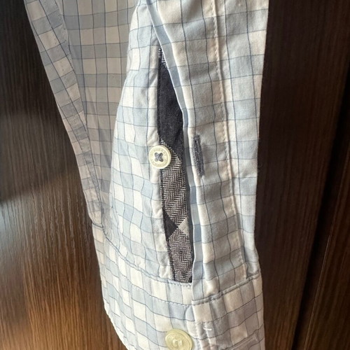 Burberry Brit XL checked shirt used, authentic, light blue and white