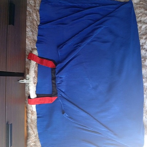Zara women's dress new, blue and orange, size M
