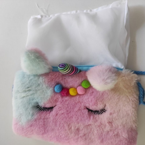 Unicorn kids bag new, pink, 21x17 cm