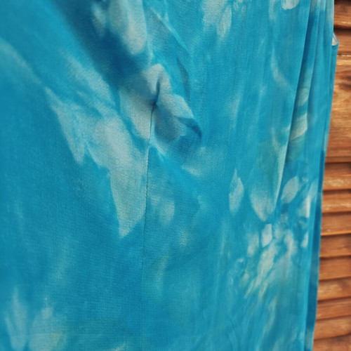 Maxi dress one shoulder blue size L like new