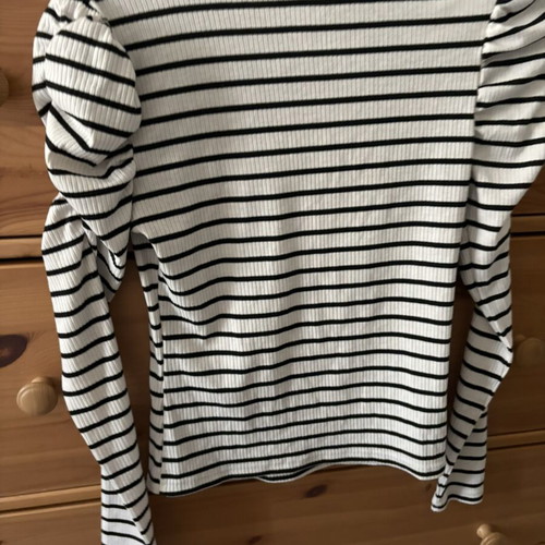Shein striped trui size XS like new, black and white