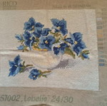 Goblen Violets new, handmade without frame