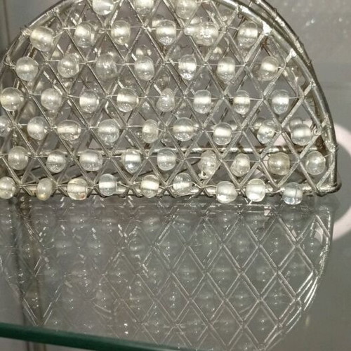Vintage napkin holder with pearls like new