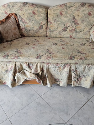 Two-seater sofa 196.5x88 cm with two drawers