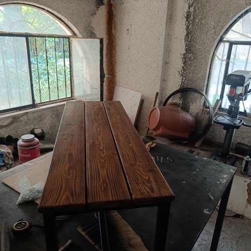 Vintage decorative handmade table for ornaments