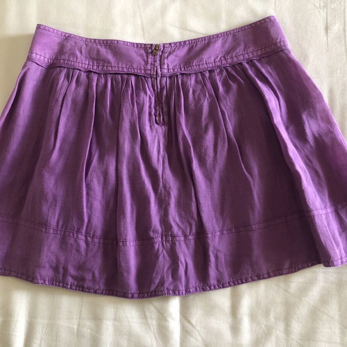 Zara purple short skirt like new with zipper, size S