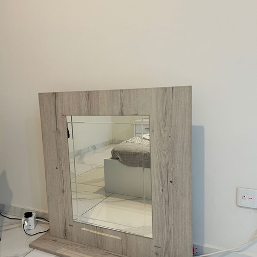 Mirror wooden framed tabletop like new