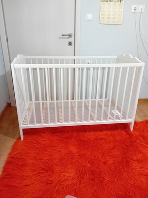 Ikea baby cot new white