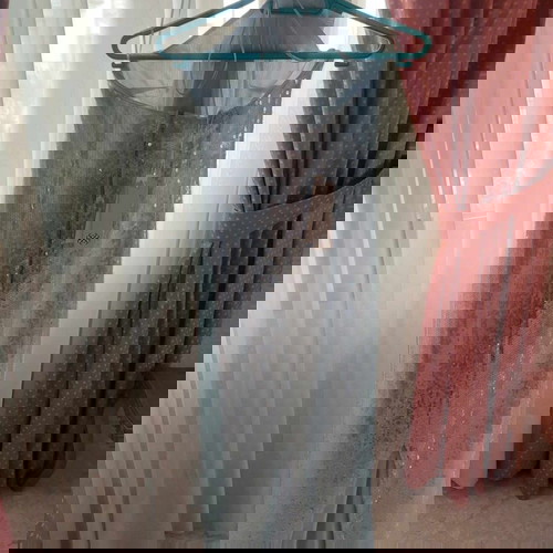 Mix & Match dress like new, midi, light blue with sequins