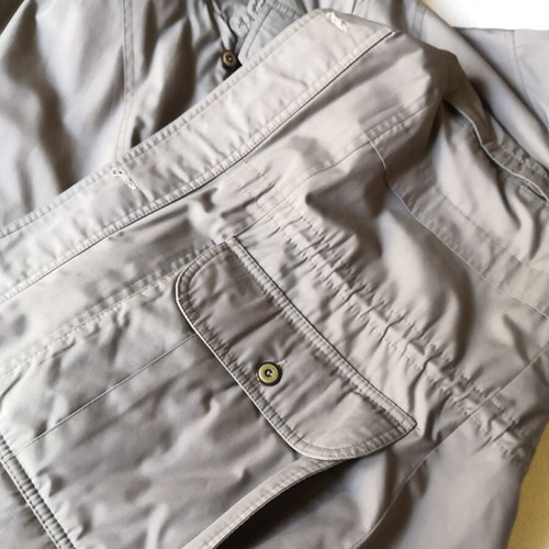 Marson Sportswear men's grey winter jacket with beige check lining, size 54