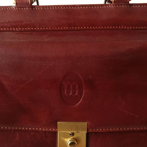 Leather Professional Briefcase Bordeaux used