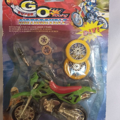 Miniature motorcycle with wheel change accessories new