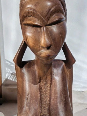 Wooden decoration like new, solid wood, height 47 cm