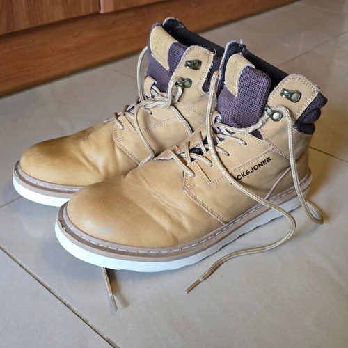 Jack & Jones winter shoes used, men's size 41, beige white