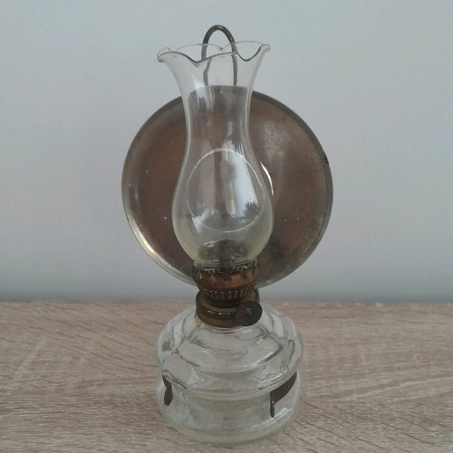 Oil lamp used with thick glass, size 7x19 cm