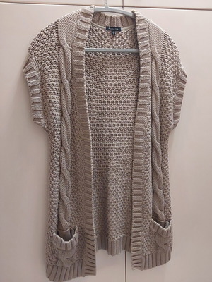 Knitted vest Massimo Dutti beige, like new
