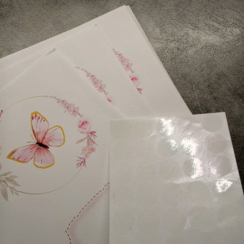 Invitation envelopes new, pack of 10 for girl baptism with stickers