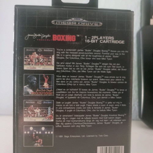 James “Buster” Douglas Knockout Boxing Sega used game