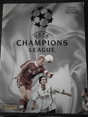 Panini album UEFA Champions League 2001/2002 fully completed in excellent condition