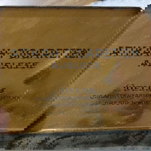 Παλιό Τσιγκινο Γερμανικό κουτι Τσιγάρων