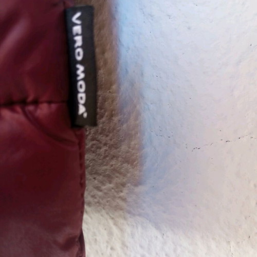 Vero Moda Short Puffer Jacket Burgundy New