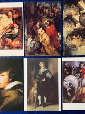 Art cards set of 6 like new, Baroque style reproductions