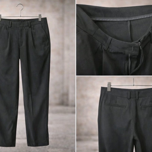Black fabric pants like new, size XL