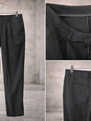 Black fabric pants like new, size XL