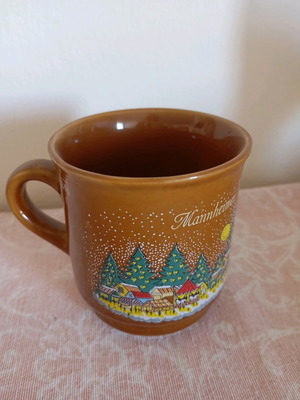 Mannheimer Weihnachtsmarkt collectible mug like new, vintage Christmas