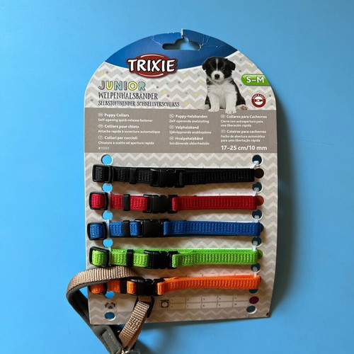Trixie Junior Set of 6 Puppy Collars new