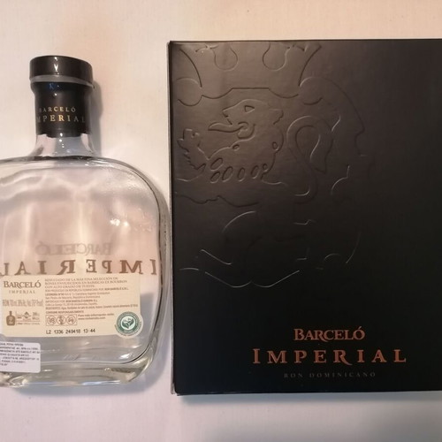 Ron Barcelo Imperial 700ml like new, empty decorative bottle
