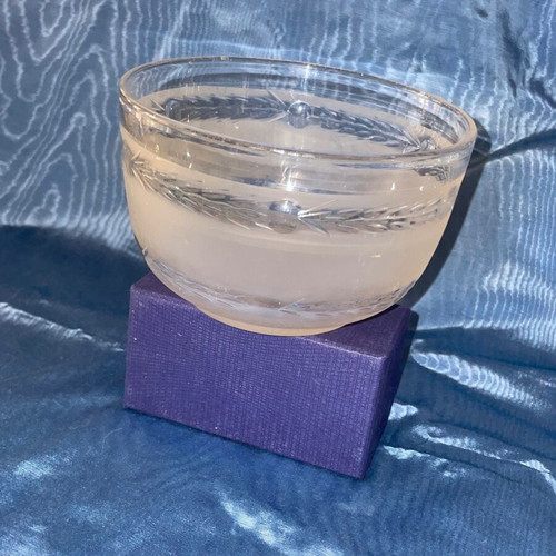 Ottoman crystal bowl engraved like new