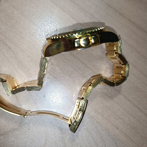 Ulysses watch used, men's, gold color