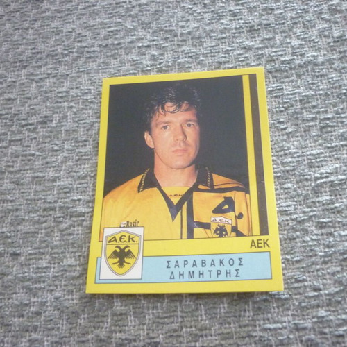 Dimitris Saravakos AEK Panini Greek Football 1995 '95 Sticker new