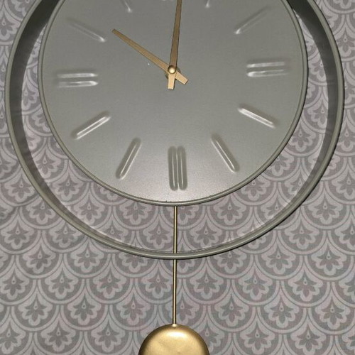 Wall clock new mint color 28x38 analog