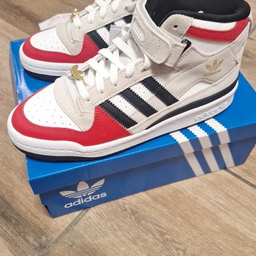 Adidas Forum Mid J new women's boots white and red