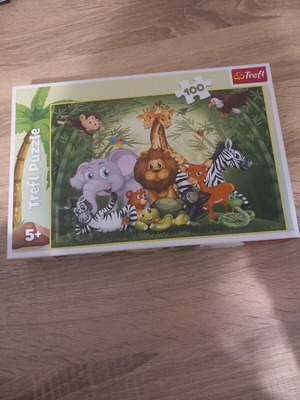 Puzzle children’s like new, over five years old with animals