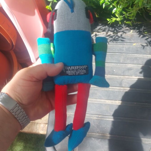 Barefoot Hand Made Plush Toy like new