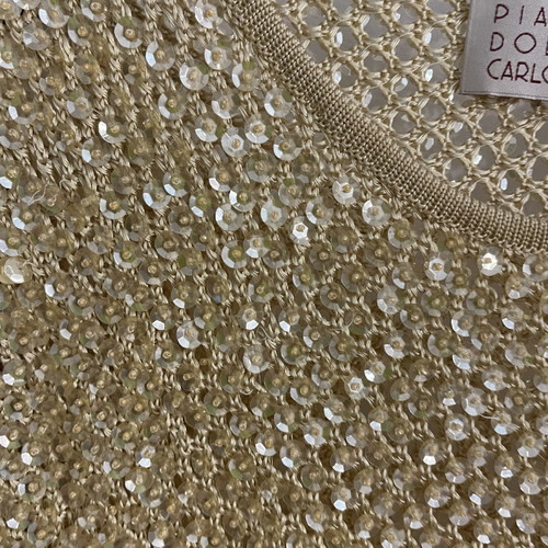 Knitted blouse with sequins used, size M