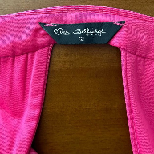 Miss Selfridge L fuchsia dress.