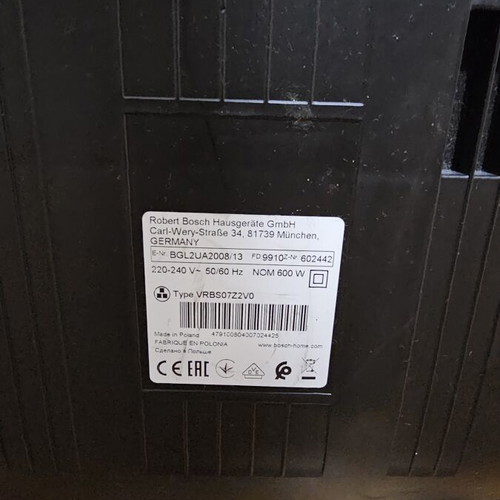 Bosch vacuum cleaner used