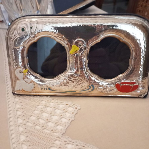 Silver double children's frame used