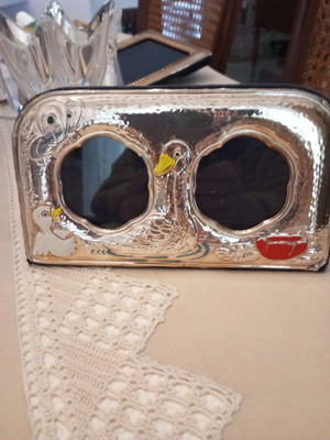 Silver double children's frame used